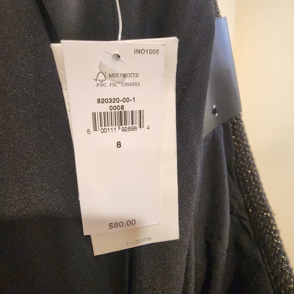 Banana Republic Metallic Tweed Mini Skirt Size 8 NWT - Picture 2 of 13